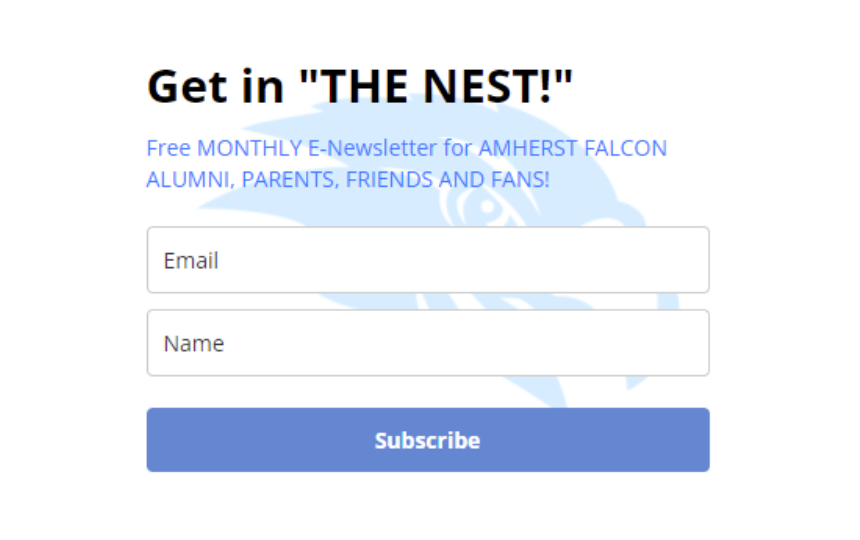 Get in "THE NEST" Sign Up Form  