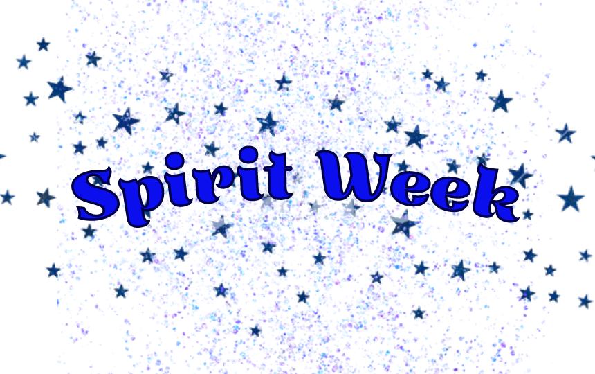 Spirit Week with Stars and Sparkles in the background
