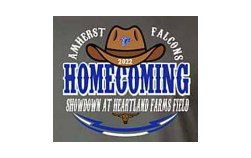 Homecoming Shirt with cowboy hat and showdown at heartland farms field