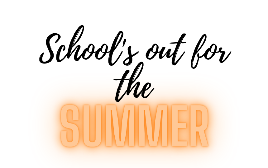 Black and orange - Schools out for the summer